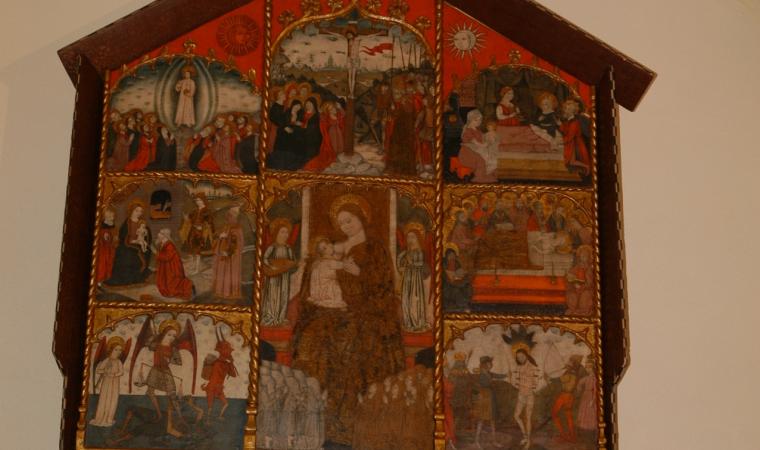 Retablo della Pestilenza, chiesa santa Barbara - Olzai
